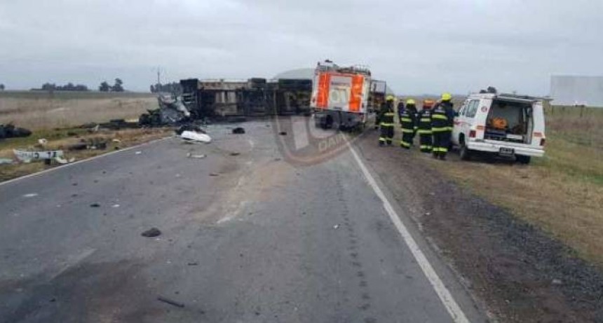Accidente fatal en la Ruta 33 a la altura de Guaminí