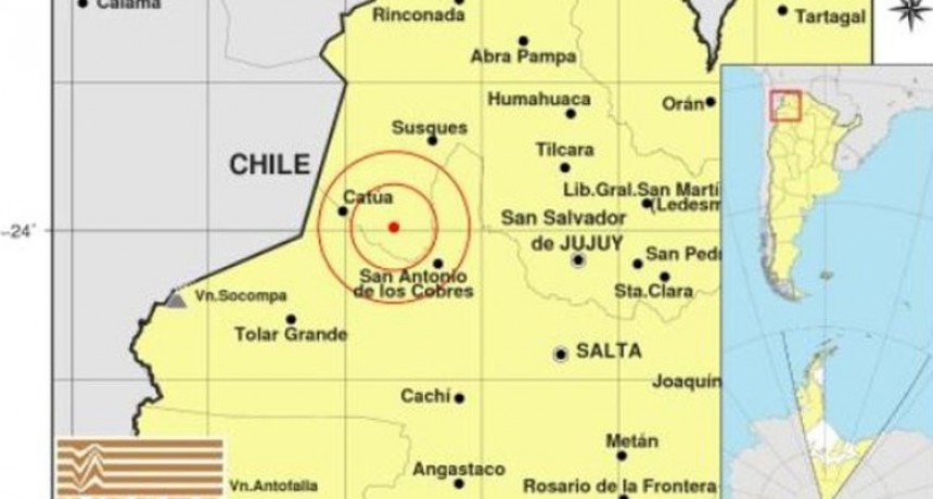 Un sismo de 6.1 grados se sintió con fuerza en Salta y Jujuy