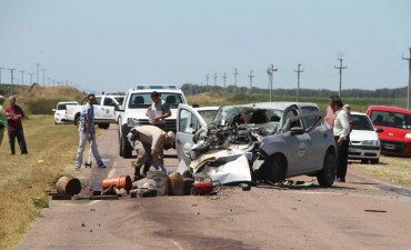 Un muerto y tres heridos graves en la ruta provincial 2
