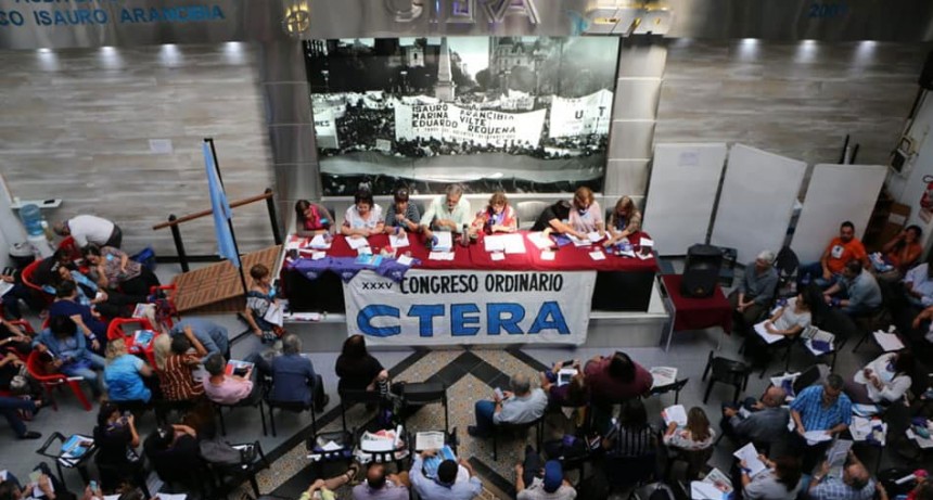 CTERA anunció un paro de 72 horas