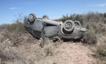 Un nene fue despedido en un vuelco en la ruta 151: está grave