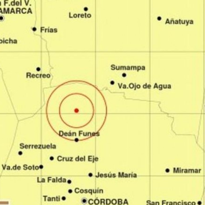 Un temblor se sintió en el norte de Córdoba