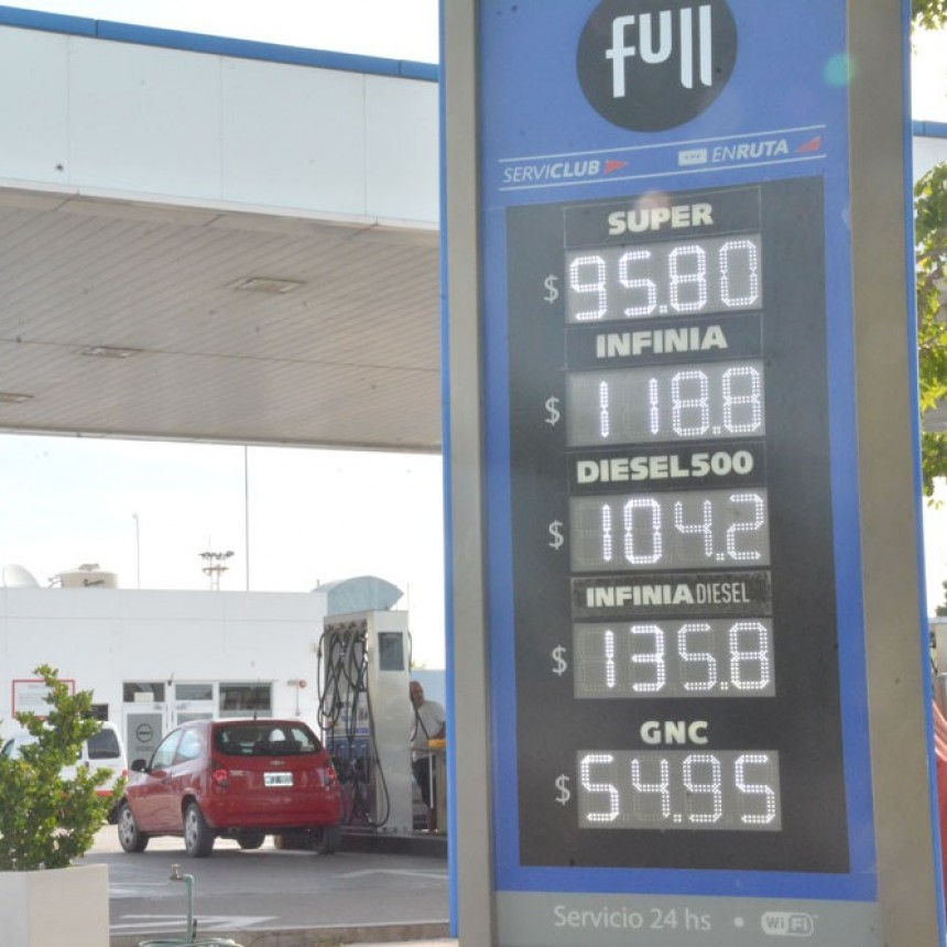 La nafta Premium ya cuesta 118,80 pesos en La Pampa