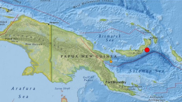 Alerta de tsunami por dos sismos en el este de Papúa Nueva Guinea