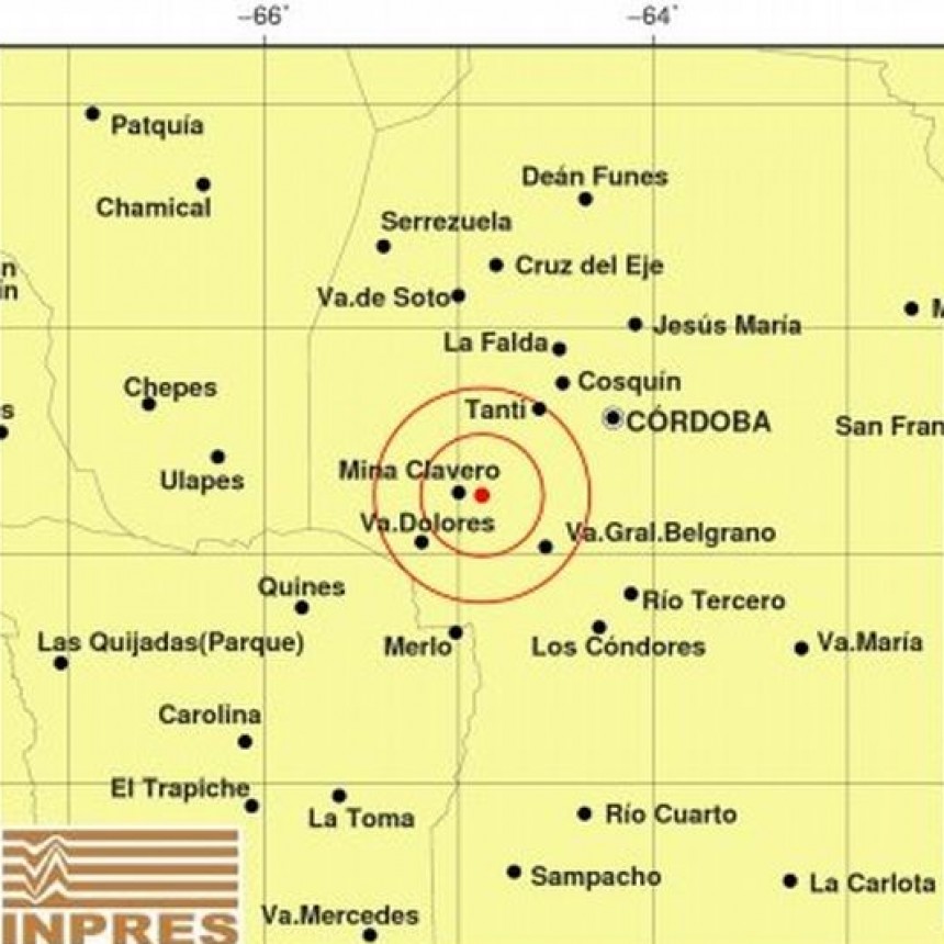 Un temblor sacudió este domingo las sierras de Córdoba