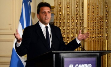 El líder del Frente Renovador brindó un discurso desde Tigre
