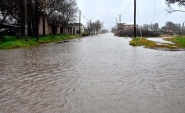 Una lluvia torrencial se sintió en Santa Rosa