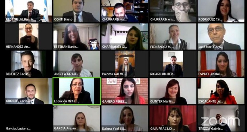 Colación virtual en la UNLPam: "esto es la nueva normalidad", dijo Alpa