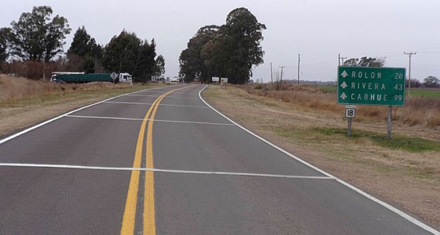Un nene grave luego de un vuelco en la Ruta Provincial 18