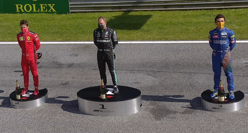 Bottas aplastó en Austria y demostró que quiere quedarse en Mercedes