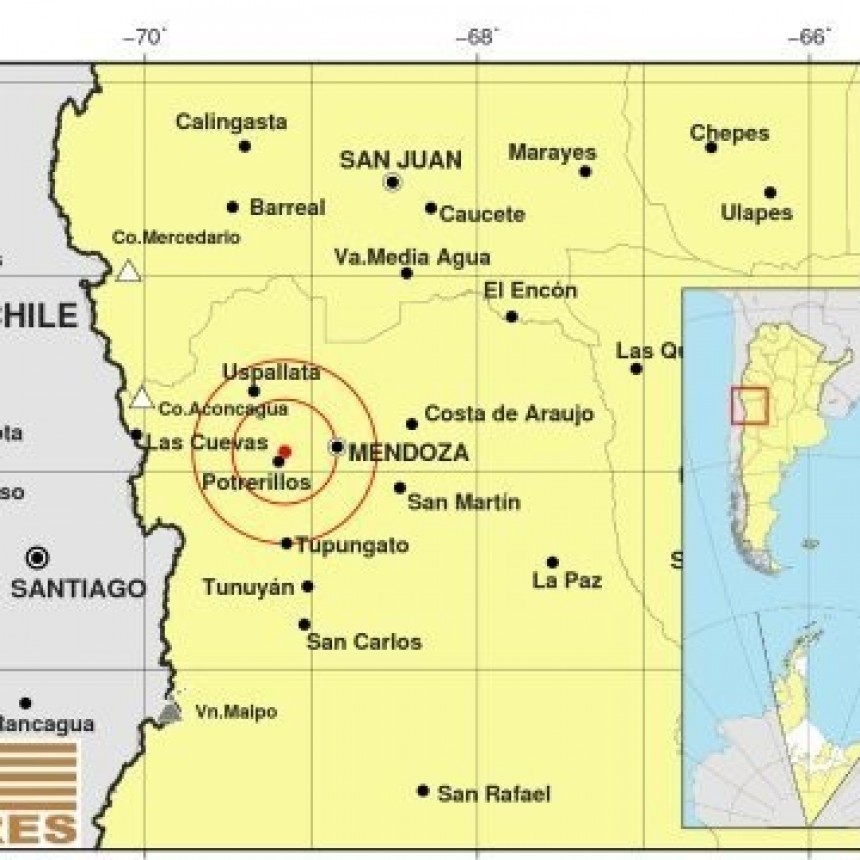 Un sismo de magnitud 4.0 se sintió en Mendoza