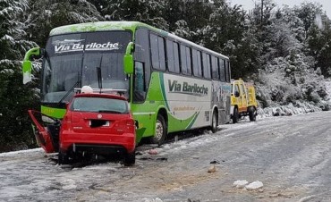 El corredor de TC fue trasladado al Sanatorio San Carlos de Bariloche con un traumatismo de cráneo