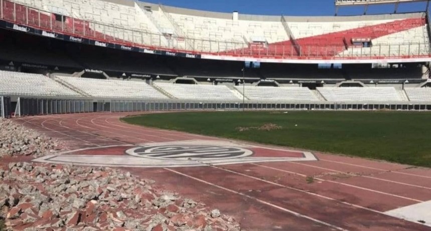 En imágenes: el Monumental empieza a cambiar su fisonomía con los primeras obras
