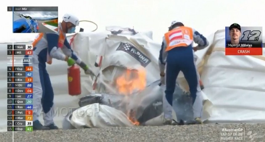 Impactante accidente en el Moto GP
