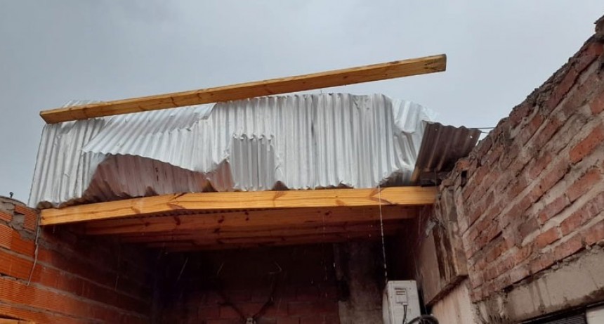 Lluvia, viento y piedra en varias localidades