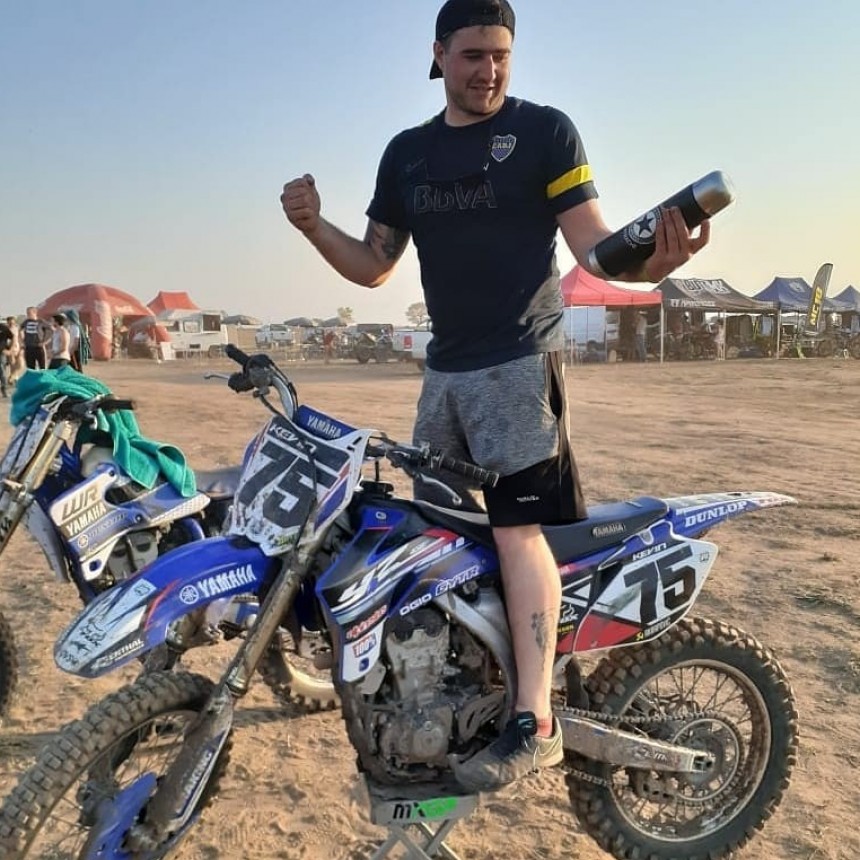 El Enduro de Monte Hermoso participa el piloto de Guatraché Kevin Klobertans
