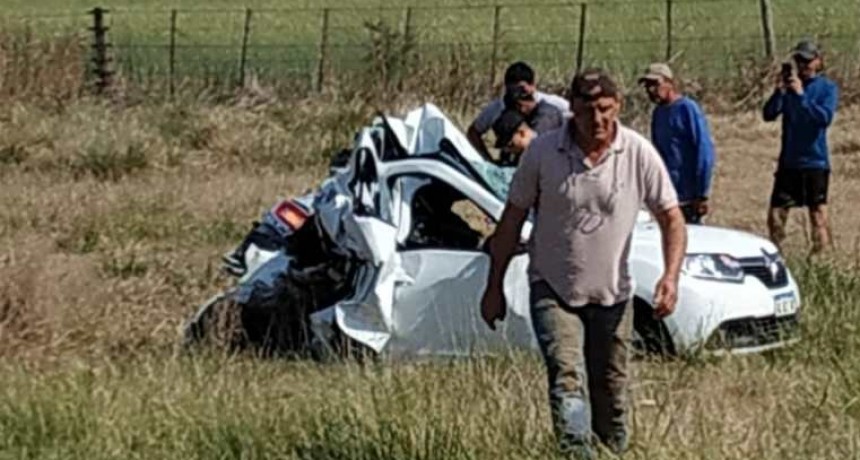 Una funcionaria hospitalizada al accidentarse en la ruta