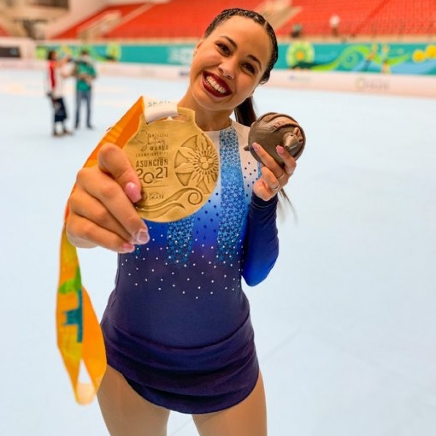 Una argentina, campeona del Mundial de Patinaje Artístico