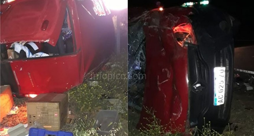 Grave vuelco de familia piquense