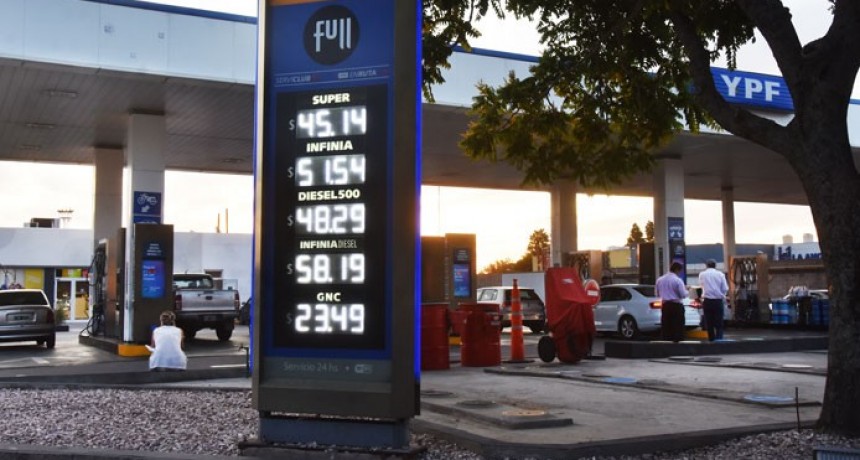 Aplicaron otro aumento a los combustibles