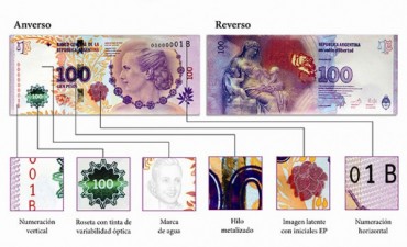 MAS SEGURIDAD EN LOS BILLETES DE EVITA
