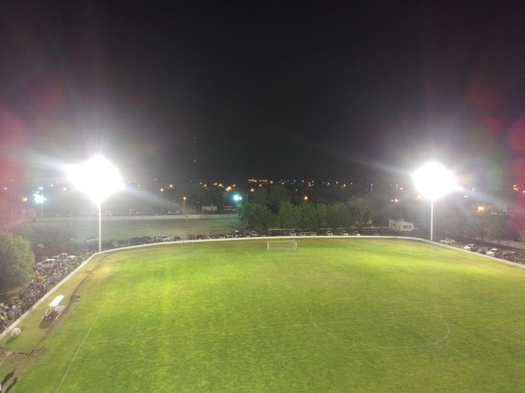 Inauguración de riego e iluminación del estadio Manuel A. Nieto, CAP
